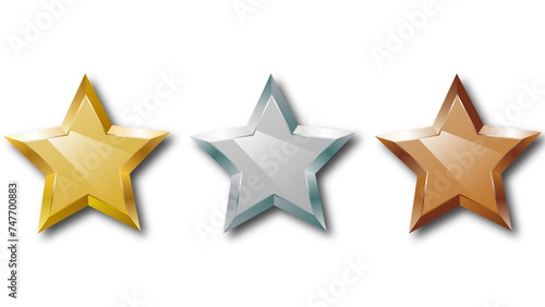 gold, silver, bronze star awards photo