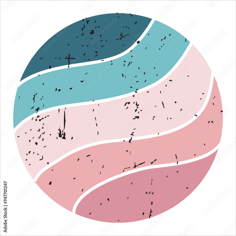 Fototapeta premium Retro Vintage Sunset Design Sun retro badge