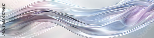 AI art, silver wavy background