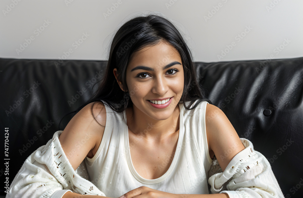 young woman in pajamas relaxing on the sofa at home, lifestyle concept young woman in pajamas relaxing on the sofa at home, lifestyle concept