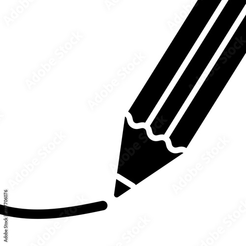 鉛筆で記入しているイラスト