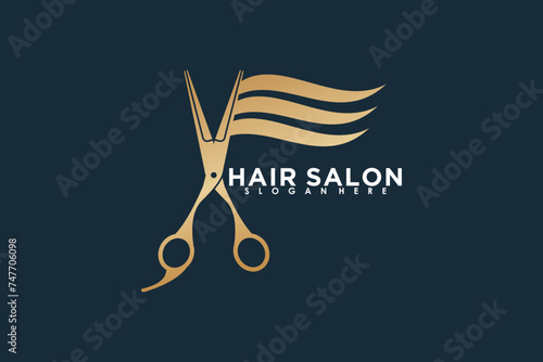 hair cut element design with beauty salon
