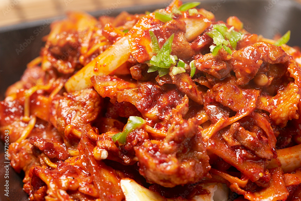 Korean spicy stir fried pork Korean spicy stir fried pork