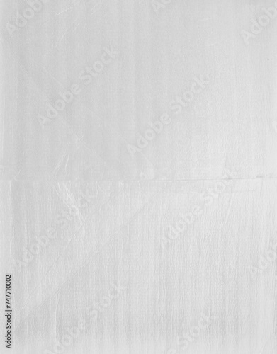 White foam board. Synthetic texture background. Detail of plastic material.