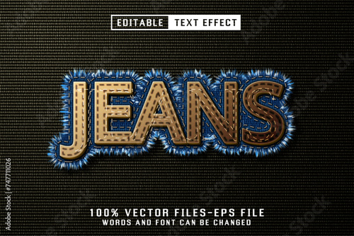 Jeans Editable Text Effect