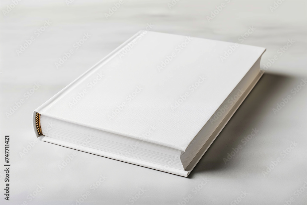 White hard cover book - obrazy, fototapety, plakaty 