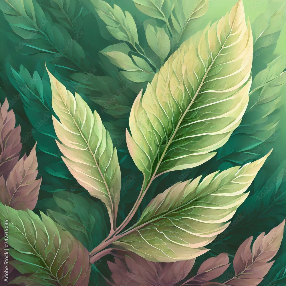 Pastel Leaf Colored patterns Pastel Leaf Colored patterns