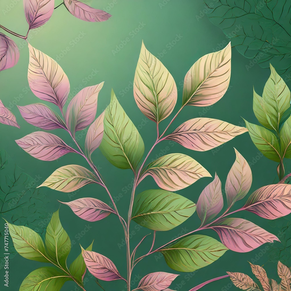 Pastel Leaf Colored patterns Pastel Leaf Colored patterns