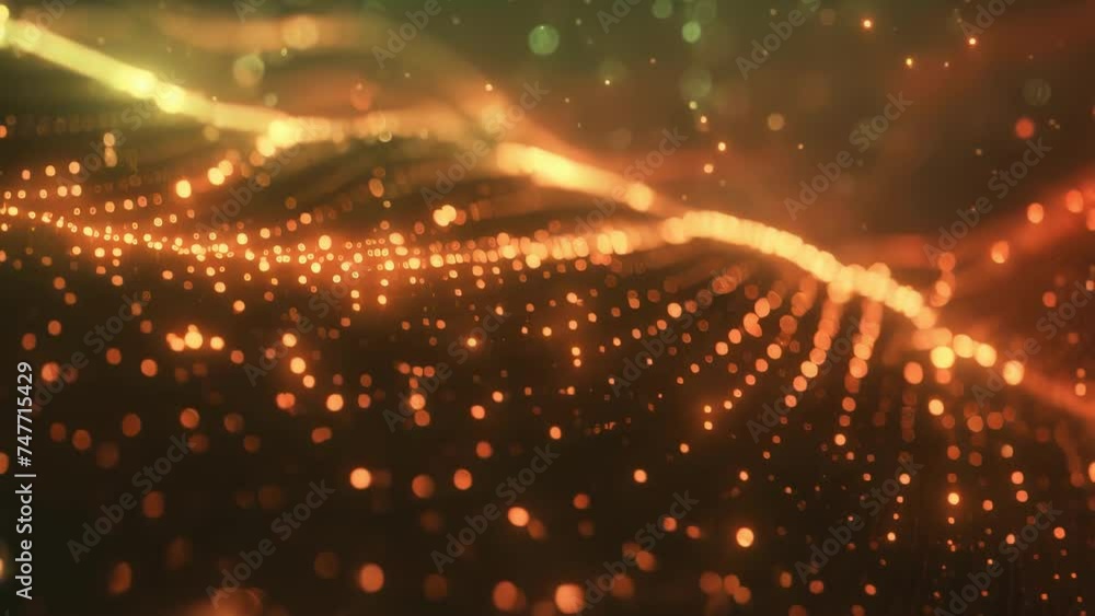 Animated abstract technology dark background, shining random dots and grids. Concept of Data and high technology in cyberspace Animated abstract technology dark background, shining random dots and grids. Concept of Data and high technology in cyberspace