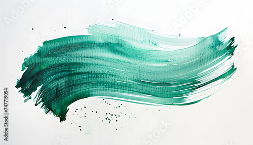colorful  jade green watercolor stains