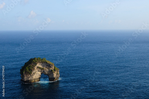 Babah cliff, Nusa Penida Island, Bali, Indonesia  photo