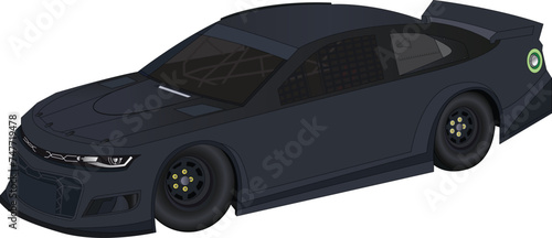 american circuit car racing vector isolated