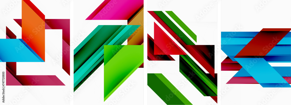 Triangle poster abstract background set for wallpaper, business card, cover, poster, banner, brochure, header, website Triangle poster abstract background set for wallpaper, business card, cover, poster, banner, brochure, header, website