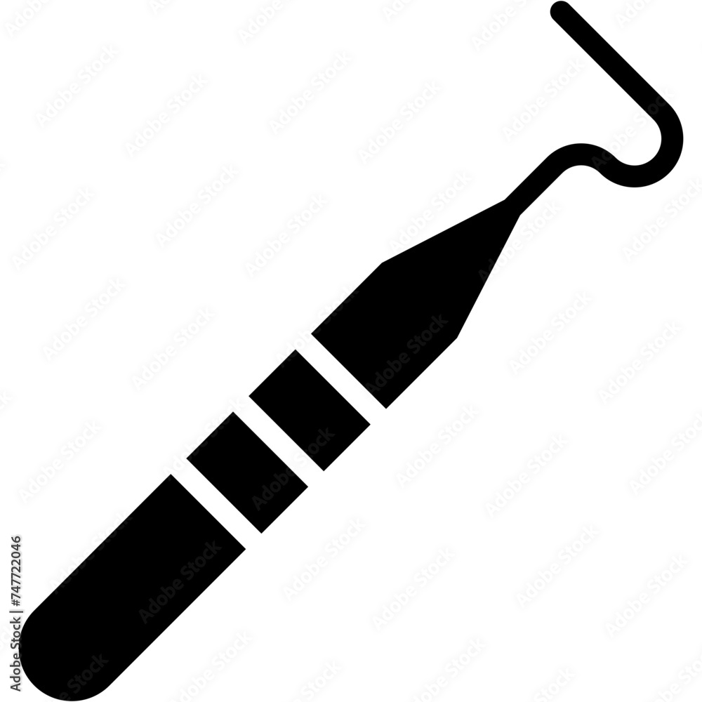 Tools vector flat filled icons illustration of dentist Tools vector flat filled icons illustration of dentist