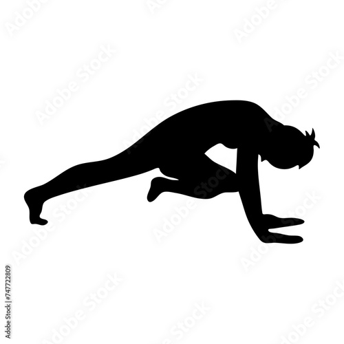 yoga woman silhouette