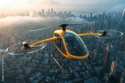 Urban air mobility vehicles for efficient and sustainable city transportation