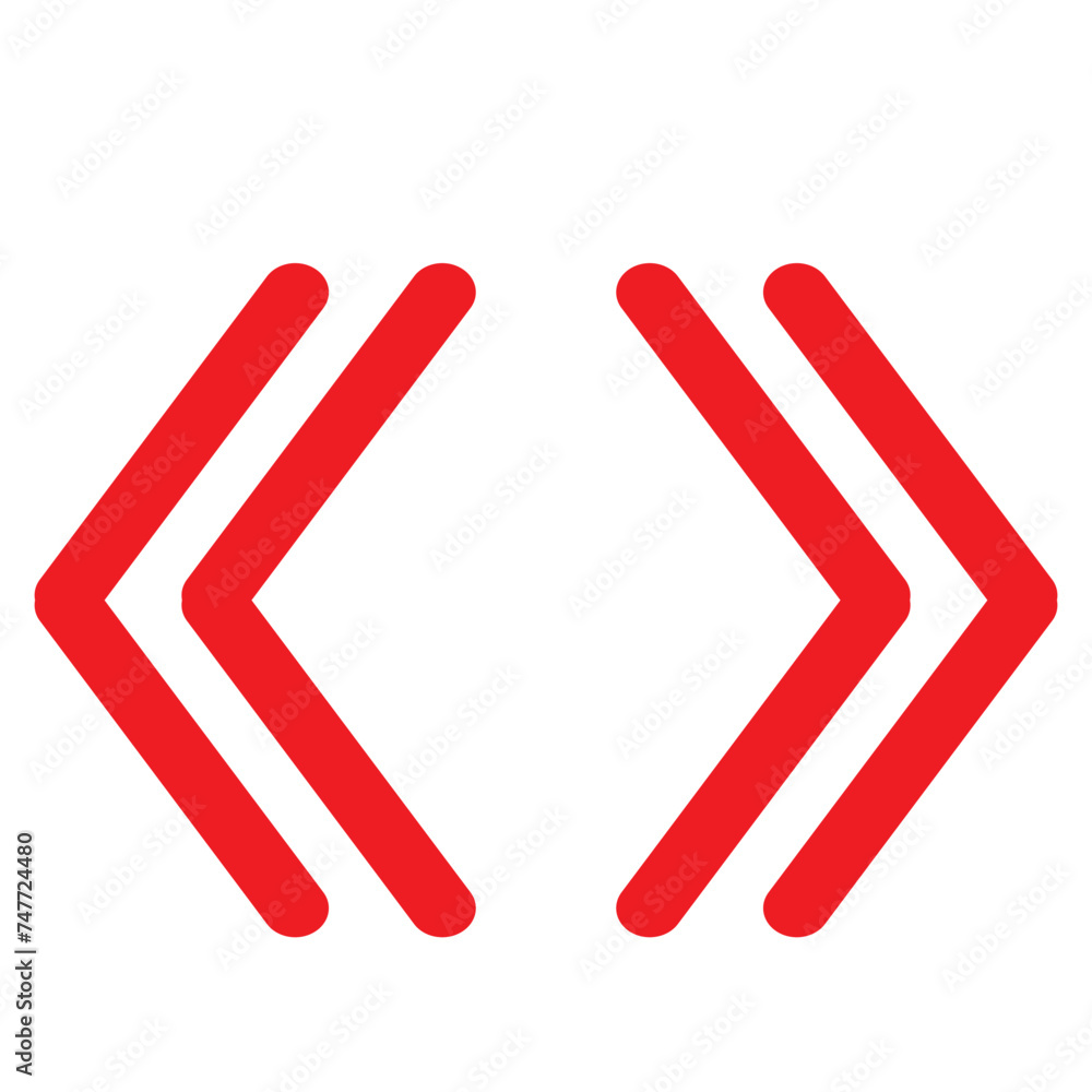 Red arrow on white background - vector illustration Red arrow on white background - vector illustration