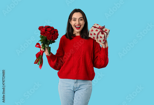 Beautiful young happy woman...
