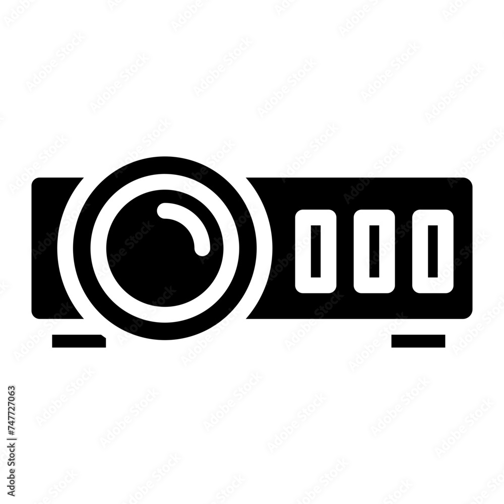 Video projector isolated icon, home video projector vector icon Video projector isolated icon, home video projector vector icon