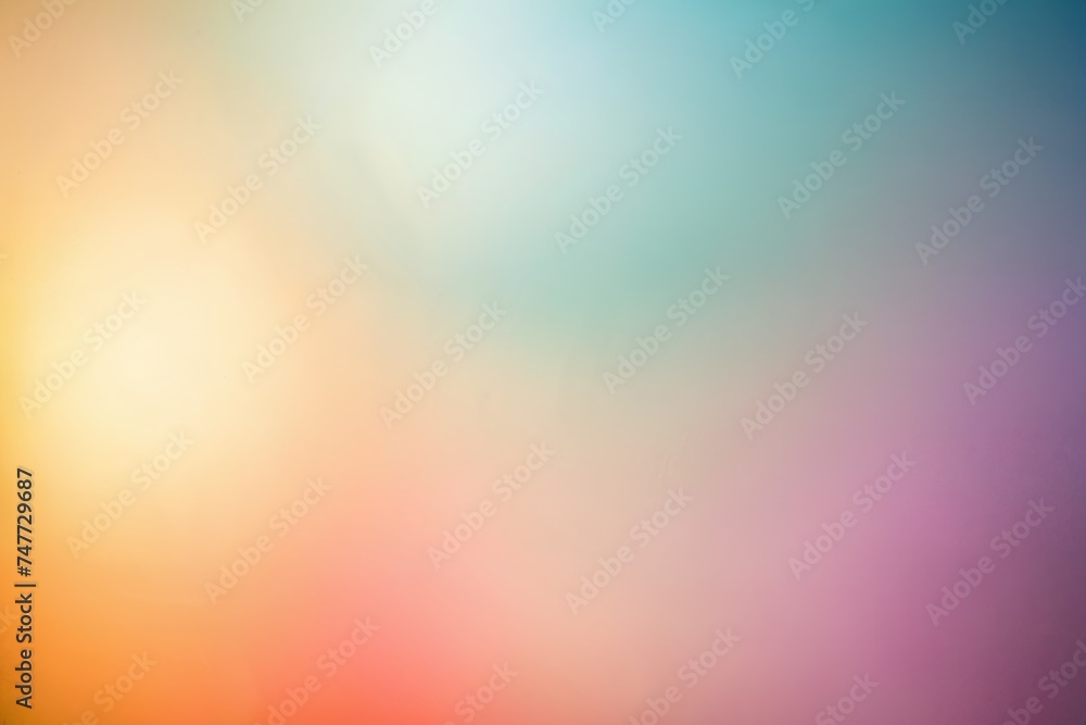 Colorful sunshine glare pastel colors background.