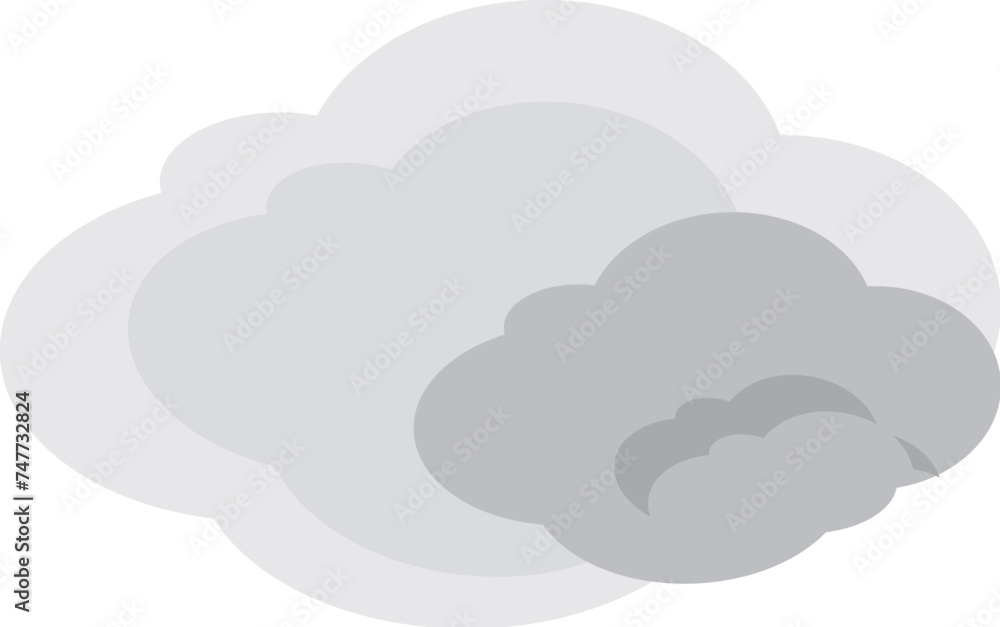 Cloud vector illustration isolated on white background. classic modern diseign Cloud vector illustration isolated on white background. classic modern diseign