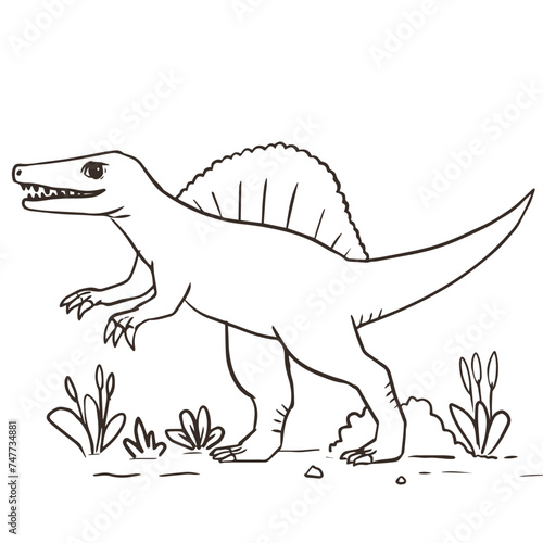 Evolution Spinosaurus Coloring