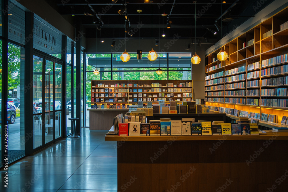 the bookstore Interior decoration