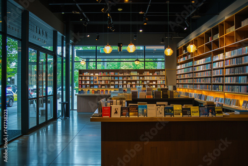 the bookstore Interior decoration