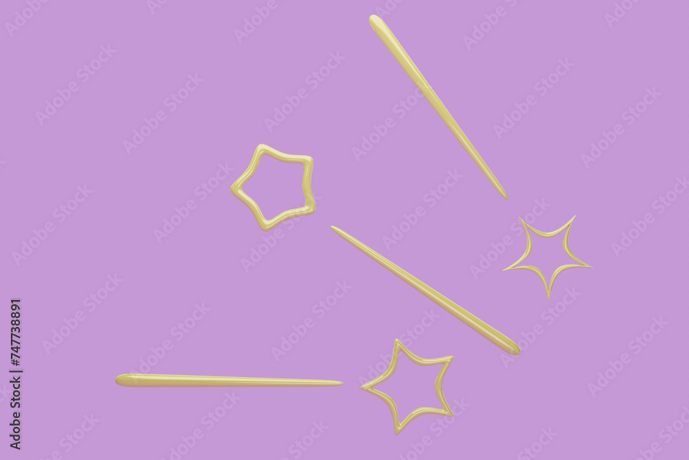concentration line, star icon, cartoon concentration line, star icon, cartoon