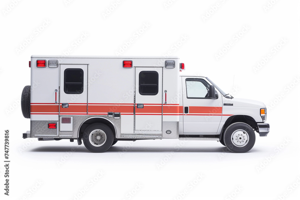 isolate ambulance on white background isolate ambulance on white background