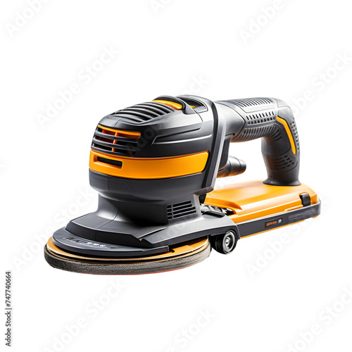 electric sander isolated on transparent background png file photo