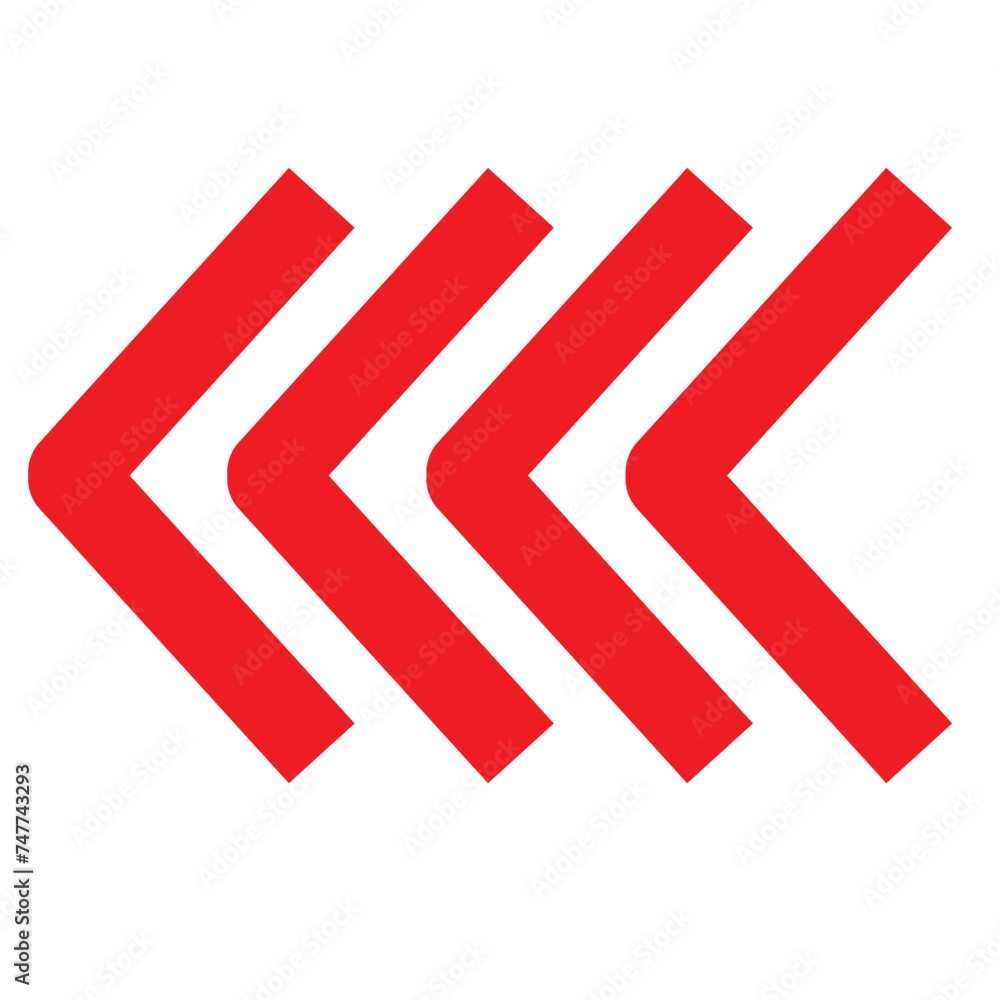 Red arrow on white background - vector illustration Red arrow on white background - vector illustration