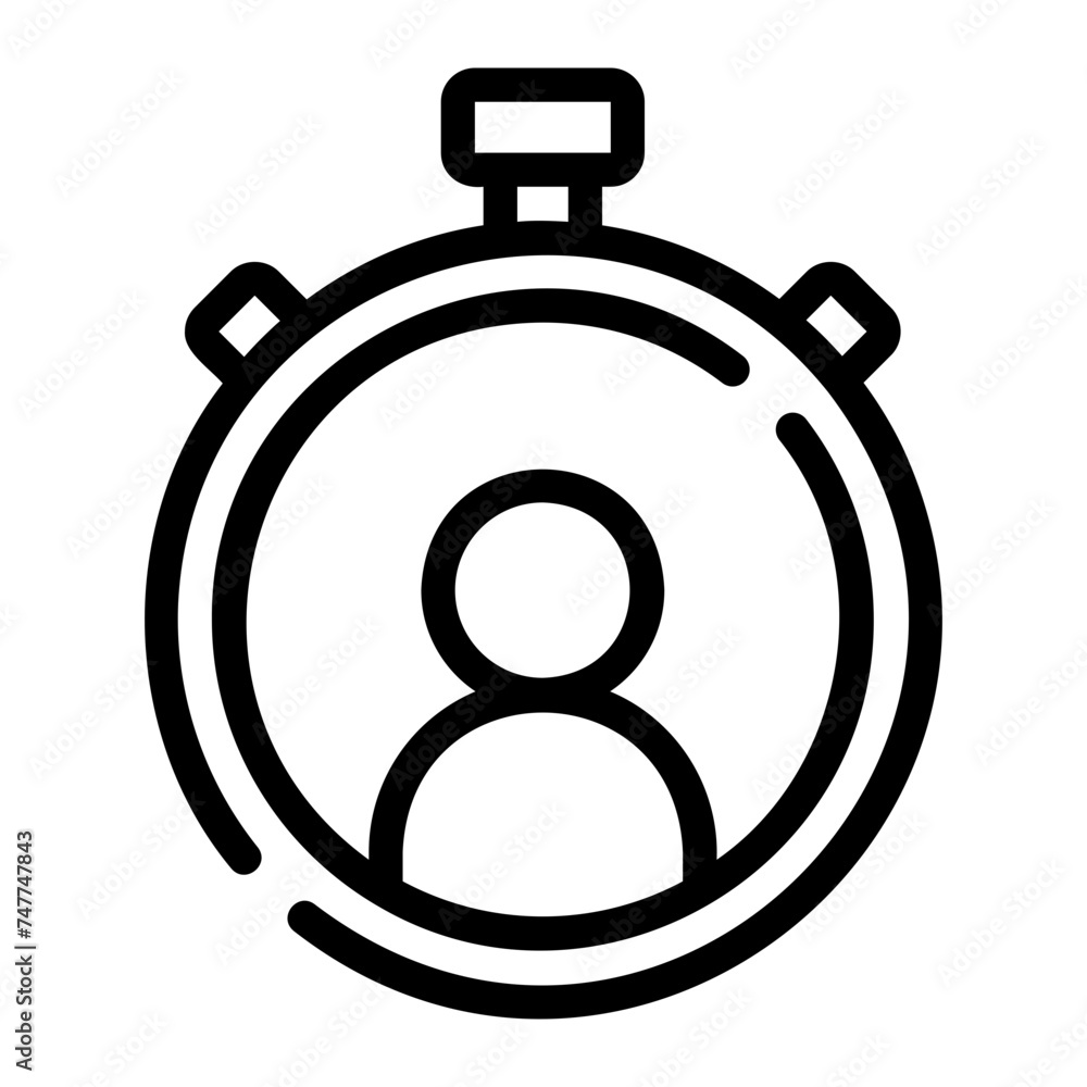time management line icon time management line icon