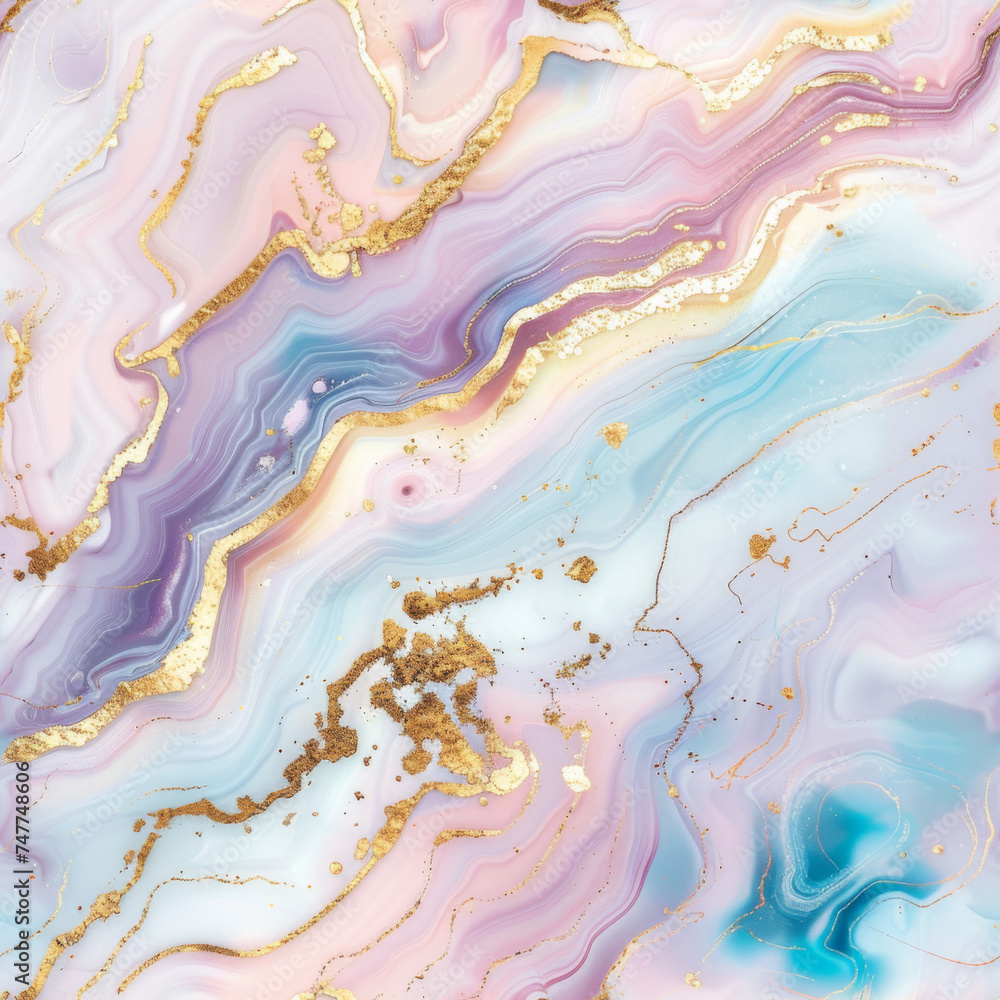 a pastel marble stone texture pattern in the style of agate with a splash of gold, background hd 16k --tile --style raw Job ID: 651aac5c-3dec-4228-883b-41bc5416dff8