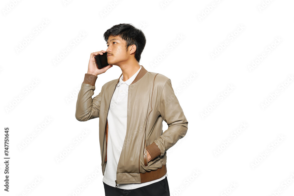 Portrait a boy wearing jacket with expression Portrait a boy wearing jacket with expression