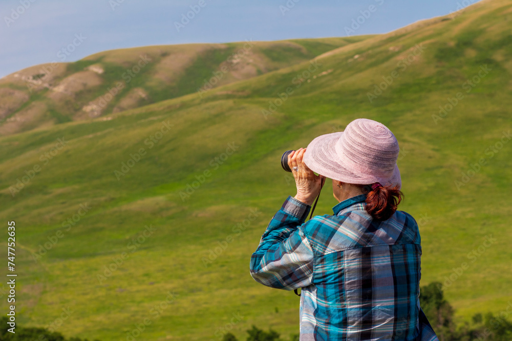 beautiful mature women travels through the mountains of the Southern Urals beautiful mature women travels through the mountains of the Southern Urals