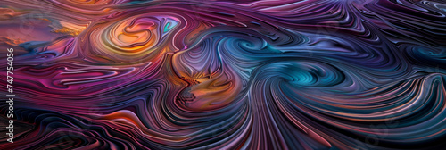 a colorful abstract background with swirling ripples, generative AI © VALUEINVESTOR
