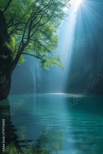 **Dreamy Waterfall Photo 4K