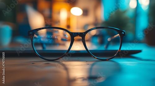 glasses in front, Generative Ai