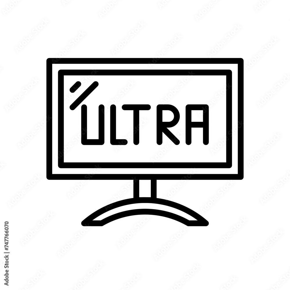 ultra televisio icon line