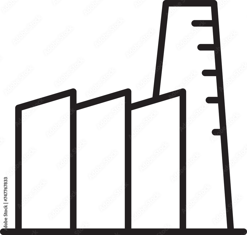 Factory Building Icon Factory Building Icon