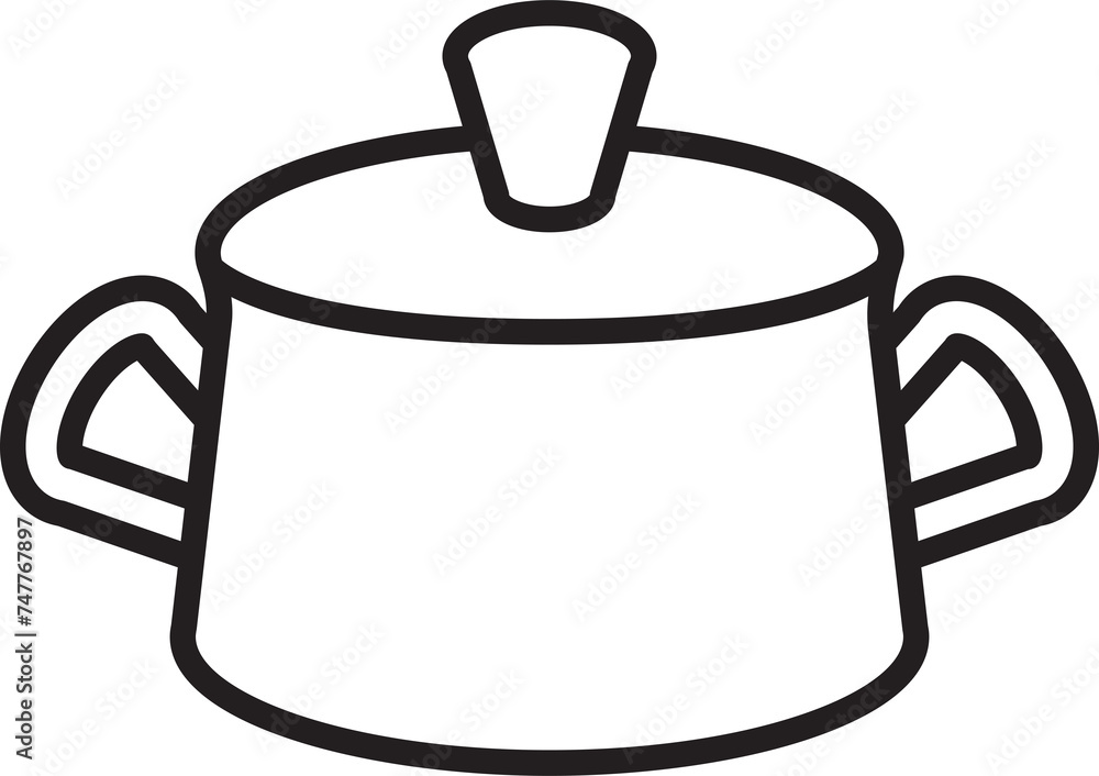 Obraz premium Cooking Pot Icon