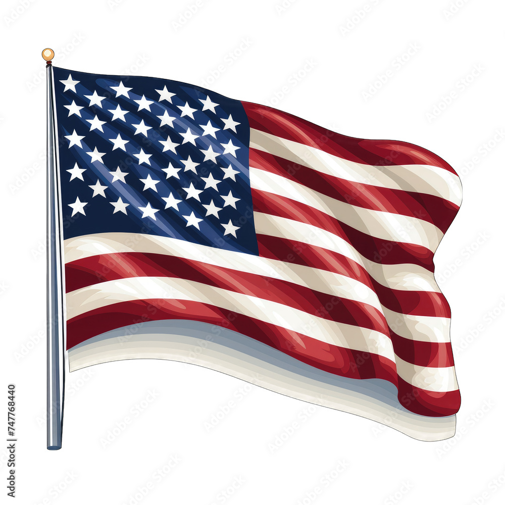 Fototapeta premium American Flag png