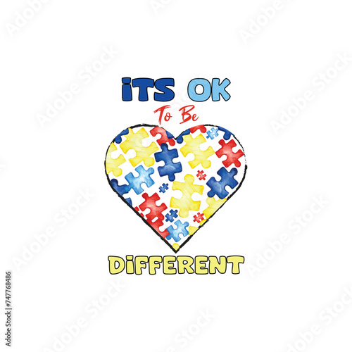 Autism Graphic Tshirt Design Autism Awareness Day retro custom autism autistic heart love