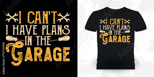 Funny Engineer Retro Vintage Mechanic T-shirt Design