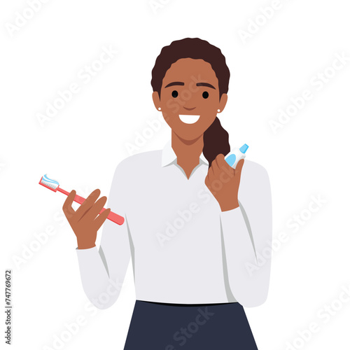 Women pretending to sleep and making gesture. Sleepy tired woman. Flat vector illustration isolated on white background