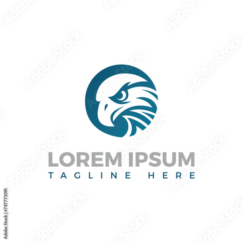 Creative Circle Eagle head Logo