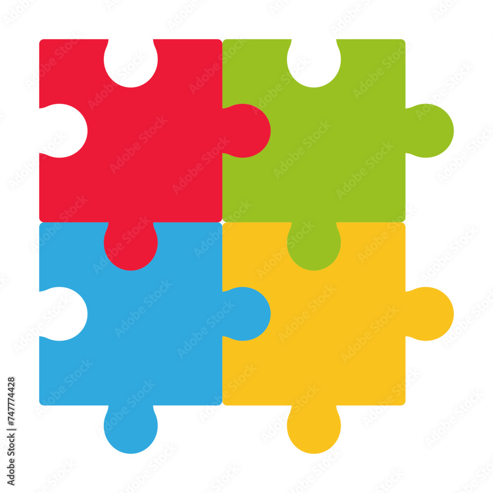 Colorful Puzzle Element Colorful Puzzle Element