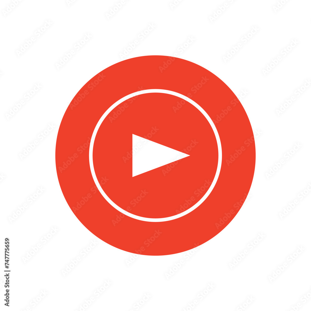 Red Play button web icon. symbol circle isolated. Click, push the button, begin, start, forward, record, stop audio or video. Vector illustration. Eps file 646. Red Play button web icon. symbol circle isolated. Click, push the button, begin, start, forward, record, stop audio or video. Vector illustration. Eps file 646.