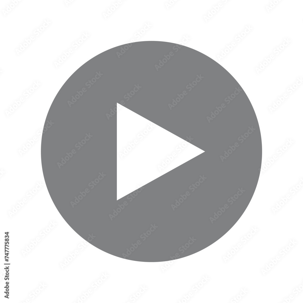 Round play button icons on isolated on white background. Vector illustration. Eps file 645. Round play button icons on isolated on white background. Vector illustration. Eps file 645.